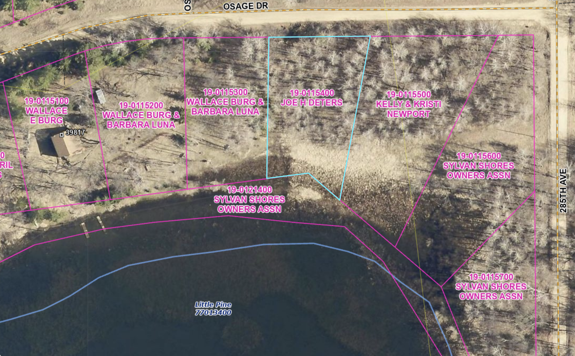 land for sale at 39xxx Osage Drive in Browerville, MN