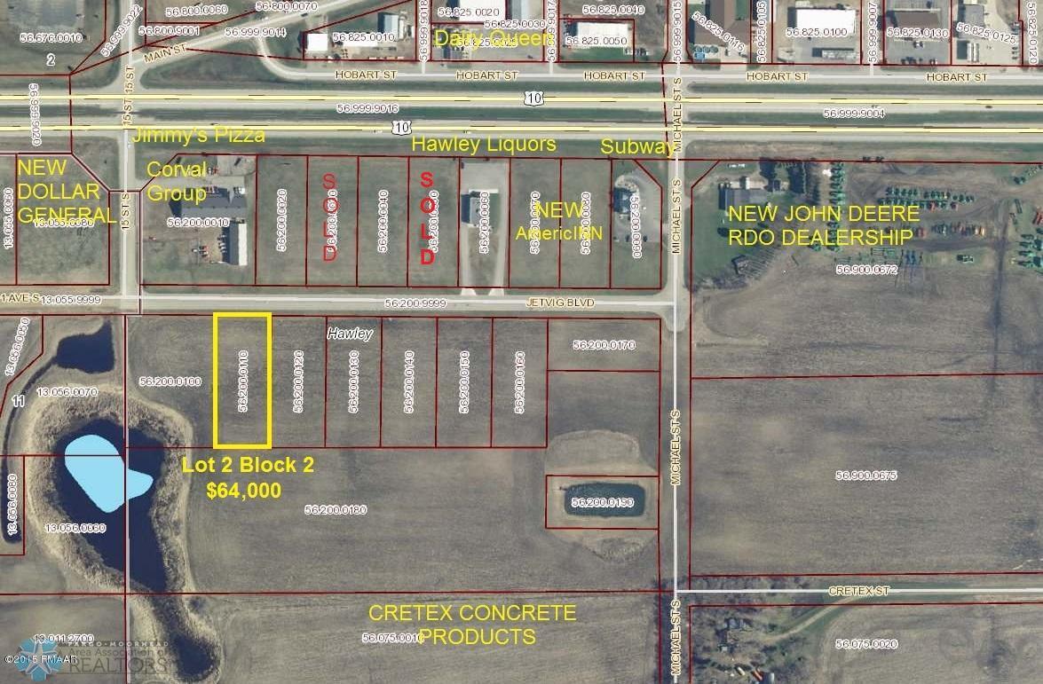 land for sale at 1419 JETVIG Boulevard in Hawley, MN
