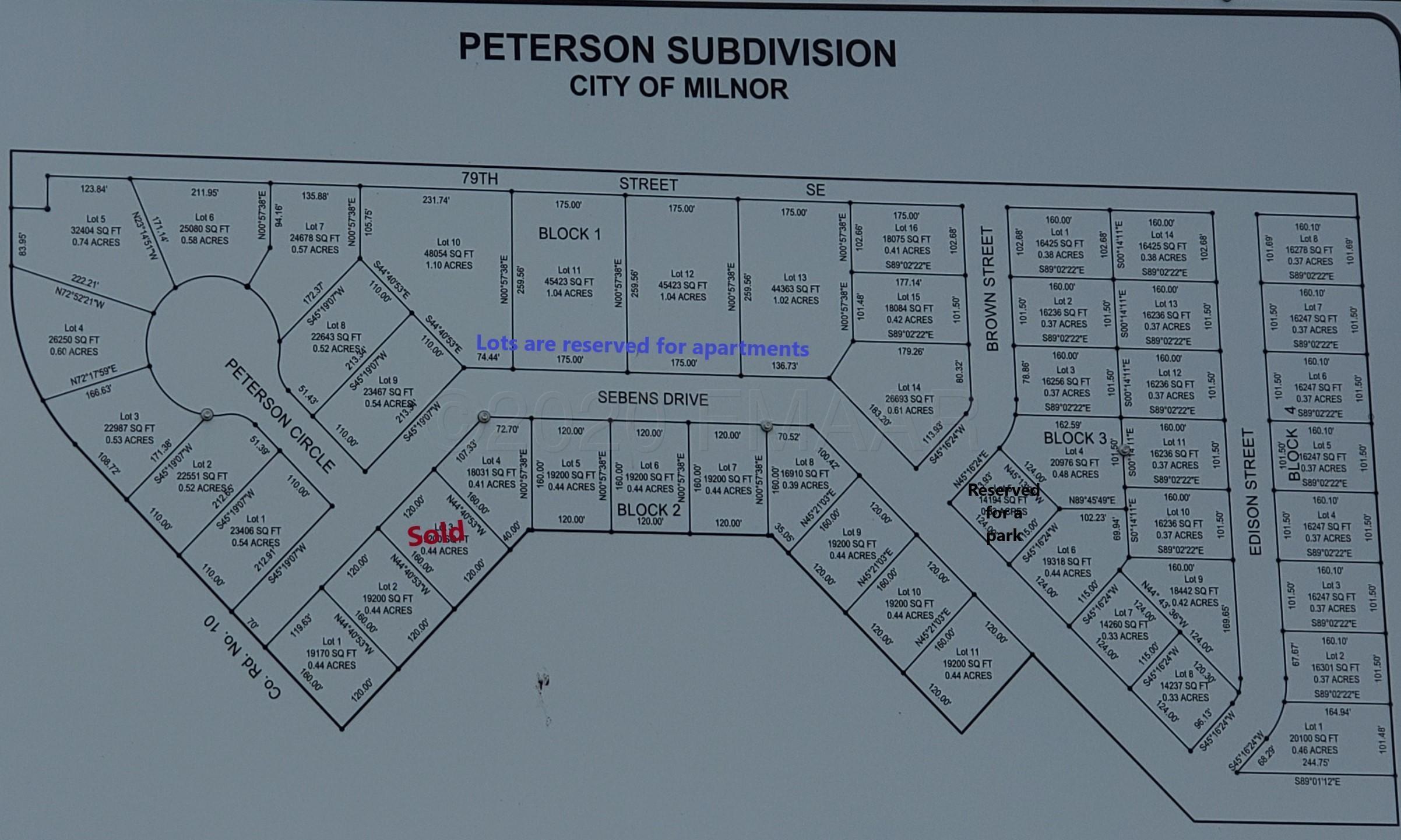 land for sale at 1010 EDISON Street in Milnor, ND