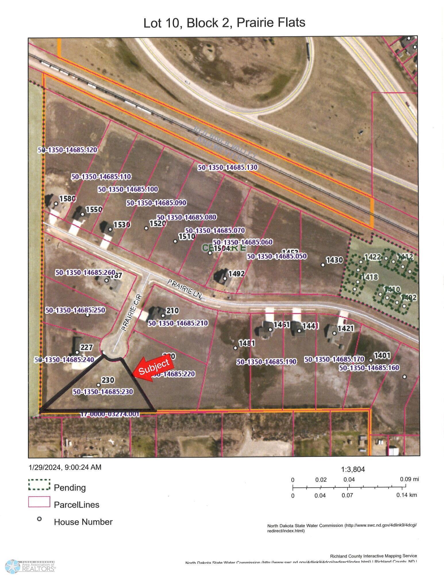 land for sale at 230 PRAIRIE CIRCLE in Wahpeton, ND