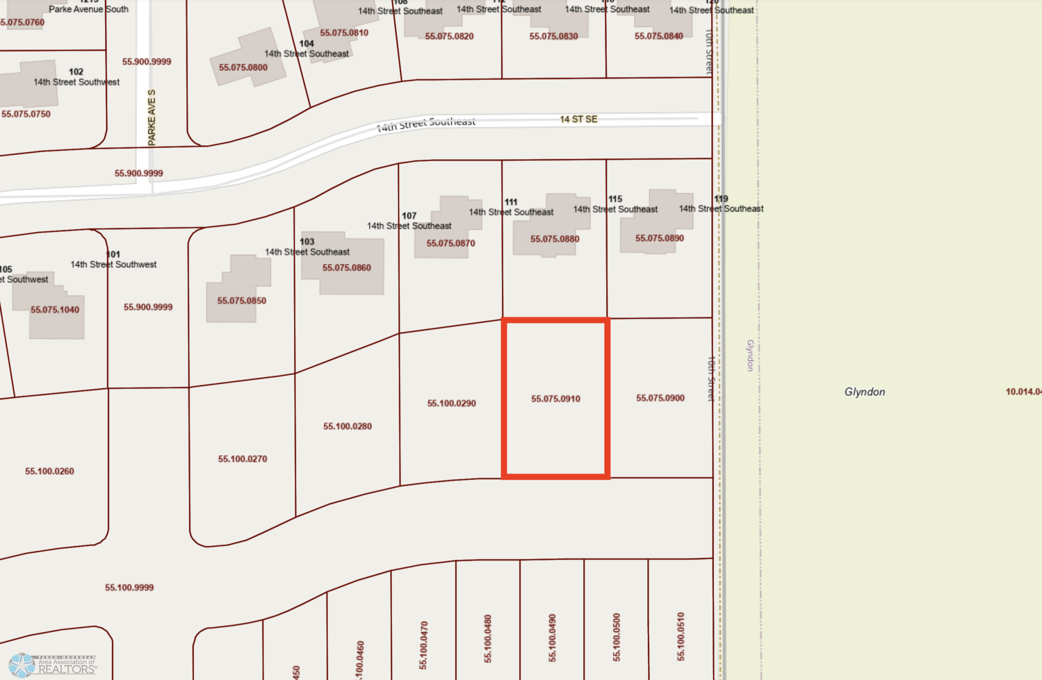 land for sale at 114 15th Street SE in Glyndon, MN