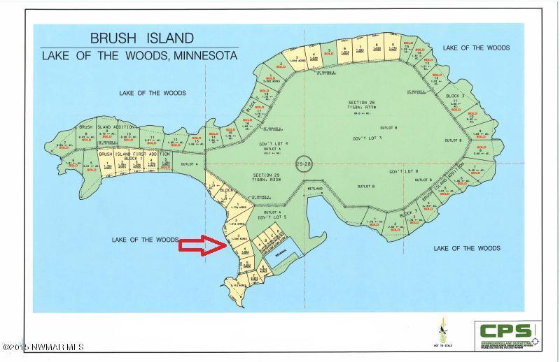 land for sale at Tract 3 Brush Island in Angle Inlet, MN