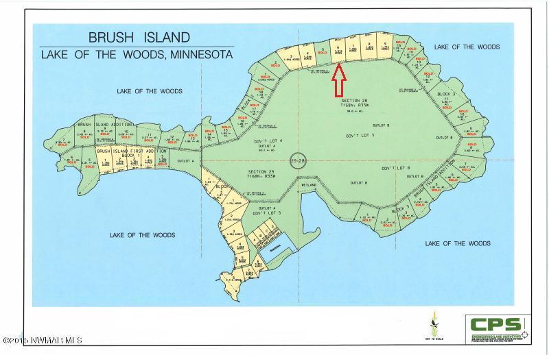 land for sale at Block 2 Tract 6 Brush Island in Angle Inlet, MN
