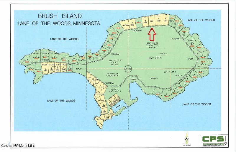 land for sale at Block 2 Tract 7 Brush Island in Angle Inlet, MN