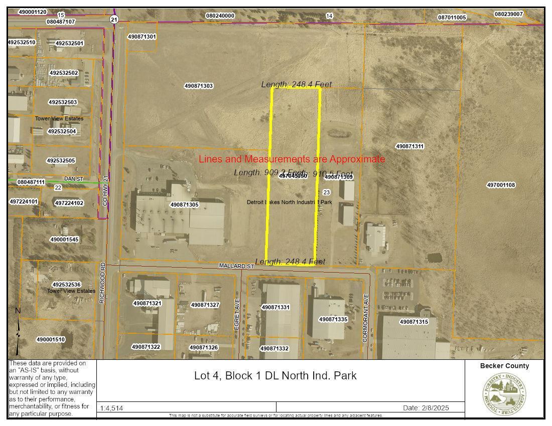 land for sale at TBD Mallard Street in Detroit Lakes, MN