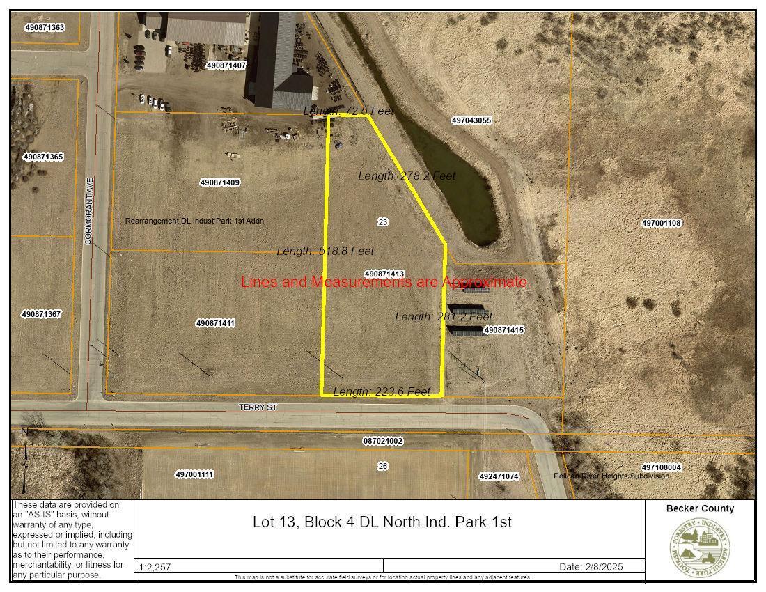 land for sale at 1416 Terry Street in Detroit Lakes, MN