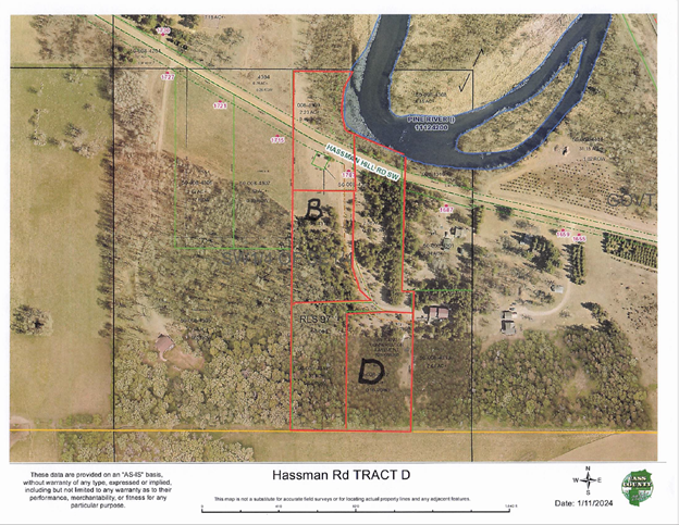land for sale at 1707 Hassman Hill Tract D Road SW in Pine River, MN (photo 2 of 4)
