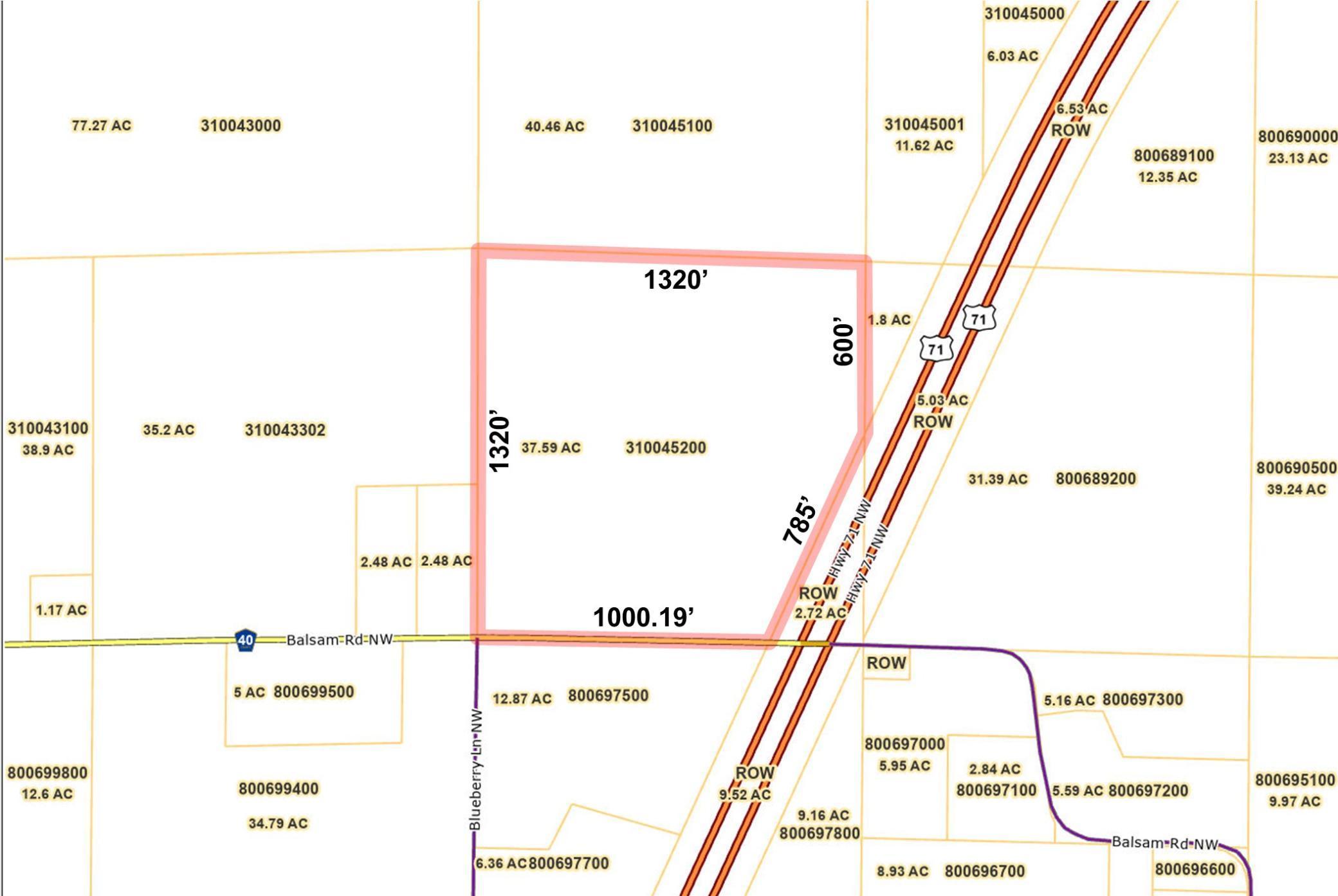 land for sale at 1609 Balsam Road NW in Bemidji, MN (photo 6 of 7)