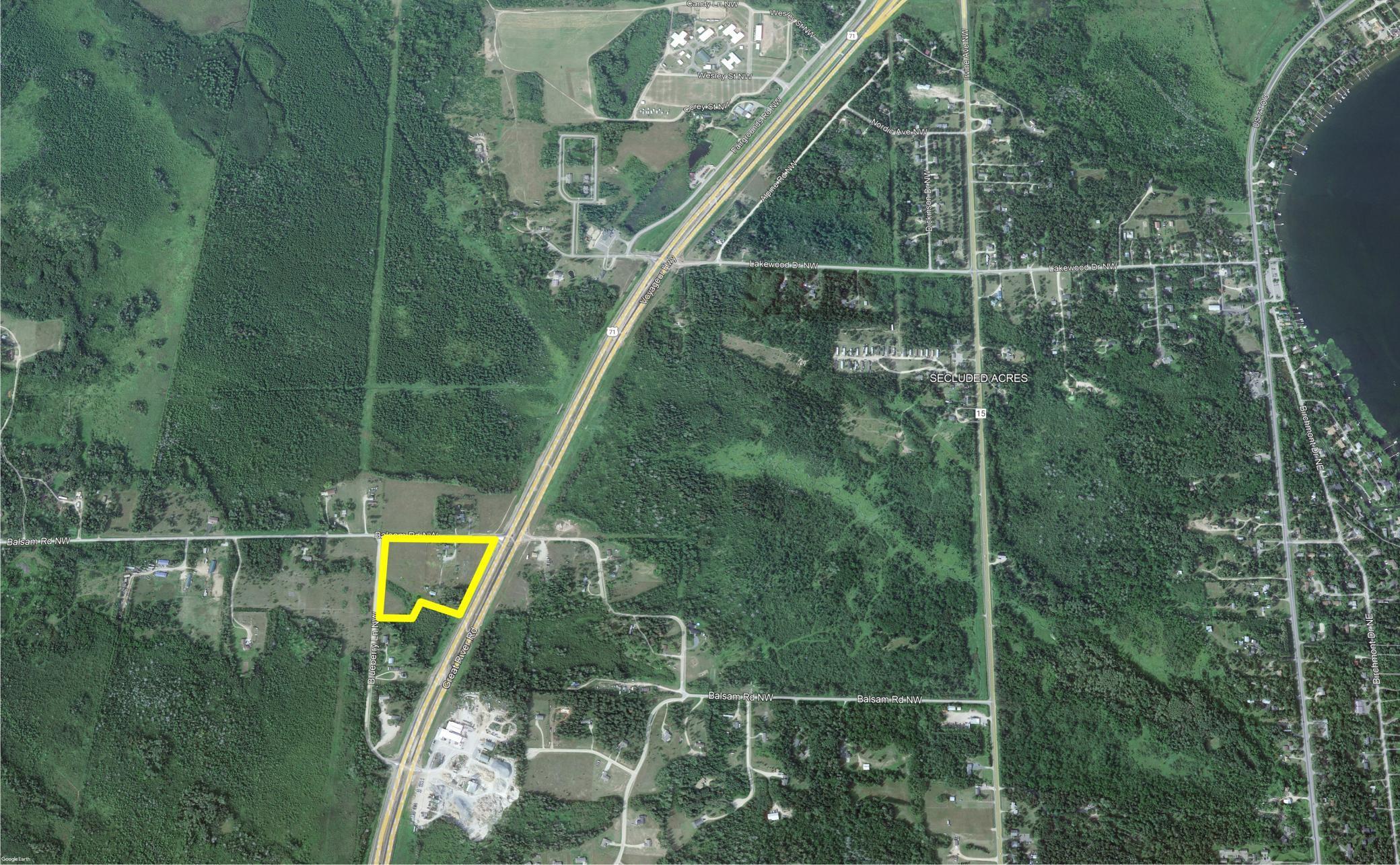 land for sale at 1612 Balsam Road NW in Bemidji, MN (photo 2 of 7)