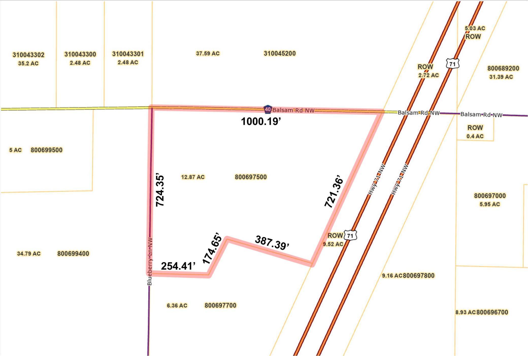 land for sale at 1612 Balsam Road NW in Bemidji, MN (photo 6 of 7)
