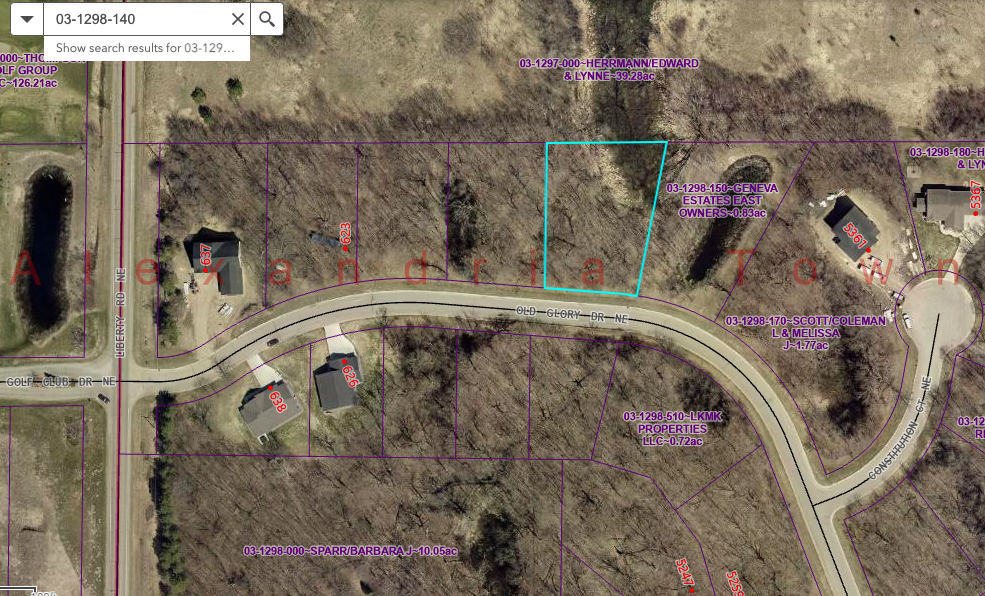 land for sale at Lot 5 Block 1 Old Glory Drive NE in Alexandria, MN
