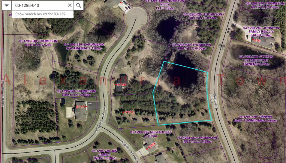 land for sale at Lot 19 Block 2 Old Glory Drive NE in Alexandria, MN