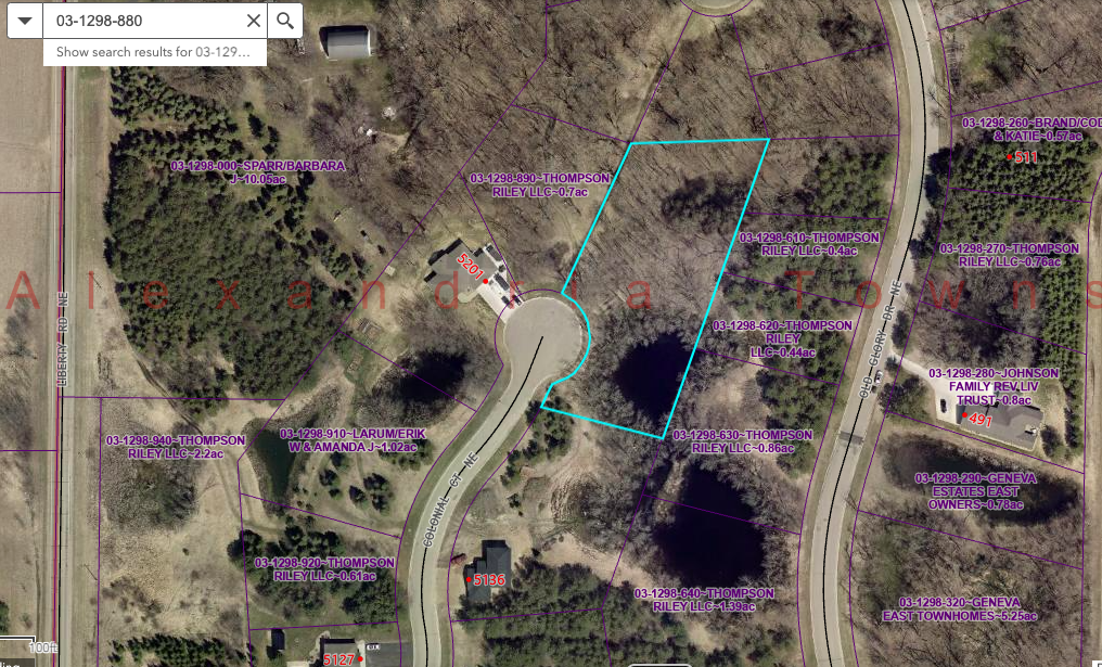 land for sale at Lot 43 Block 2 Colonial Court NE in Alexandria, MN