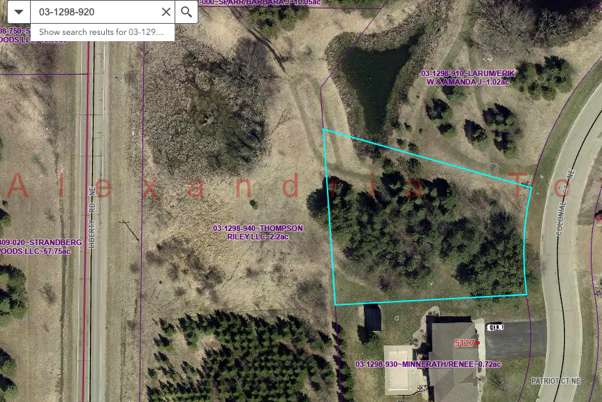 land for sale at Lot 47 Block 2 Colonial Court NE in Alexandria, MN