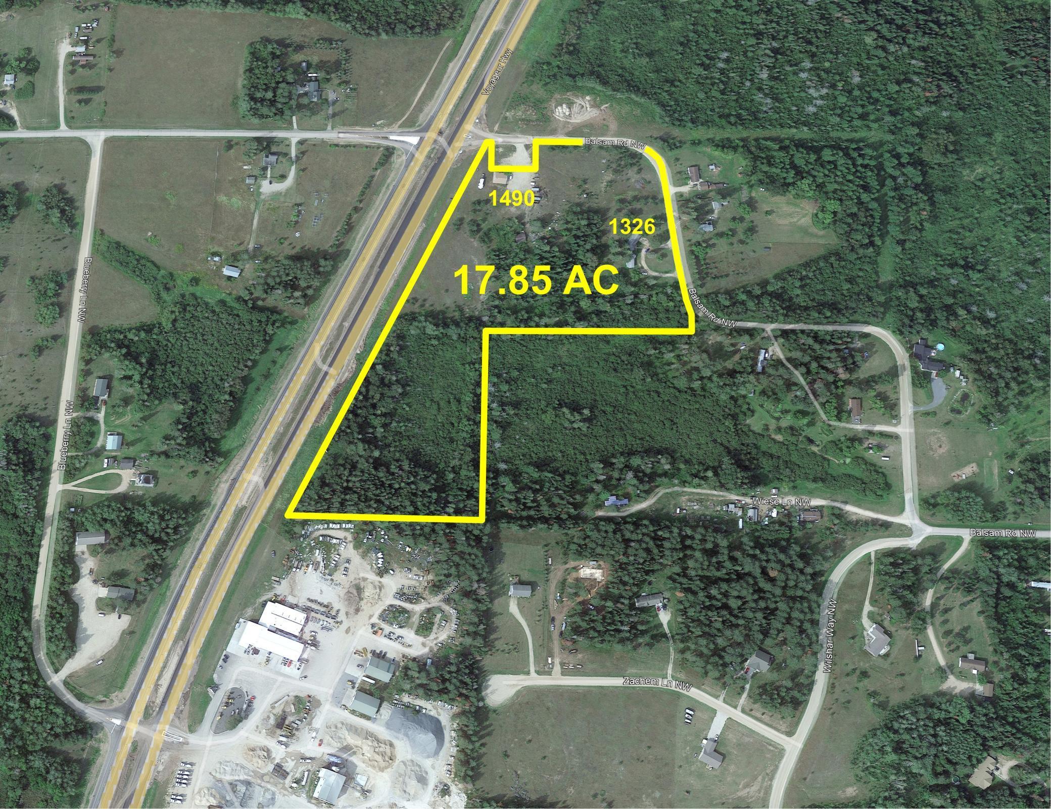 land for sale at 1490 & 1326 Balsam Road NW in Bemidji, MN