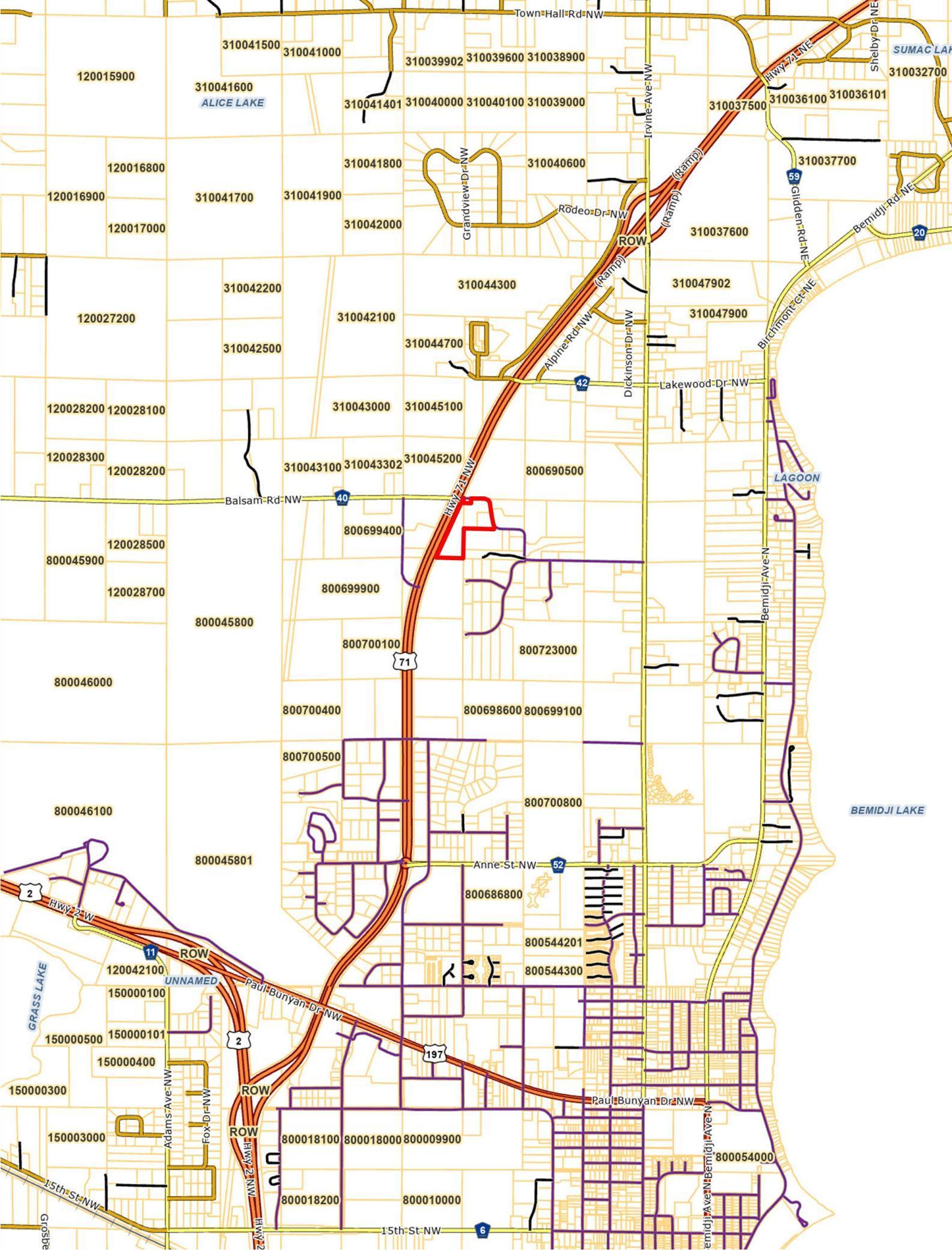 land for sale at 1490 & 1326 Balsam Road NW in Bemidji, MN (photo 7 of 7)