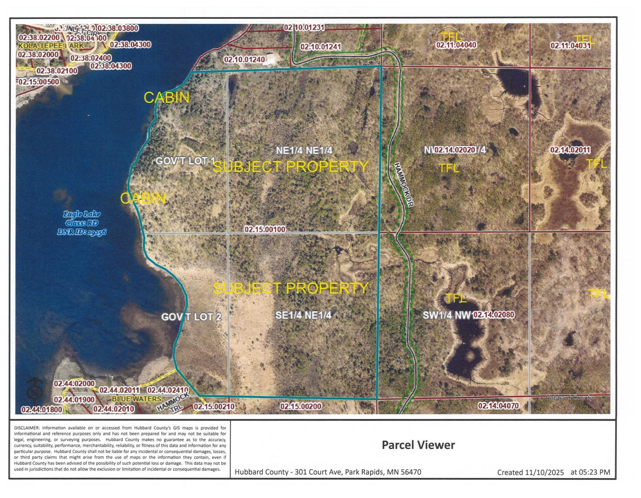 1955 land for sale at 24965 Hammock Trail in Park Rapids, MN
