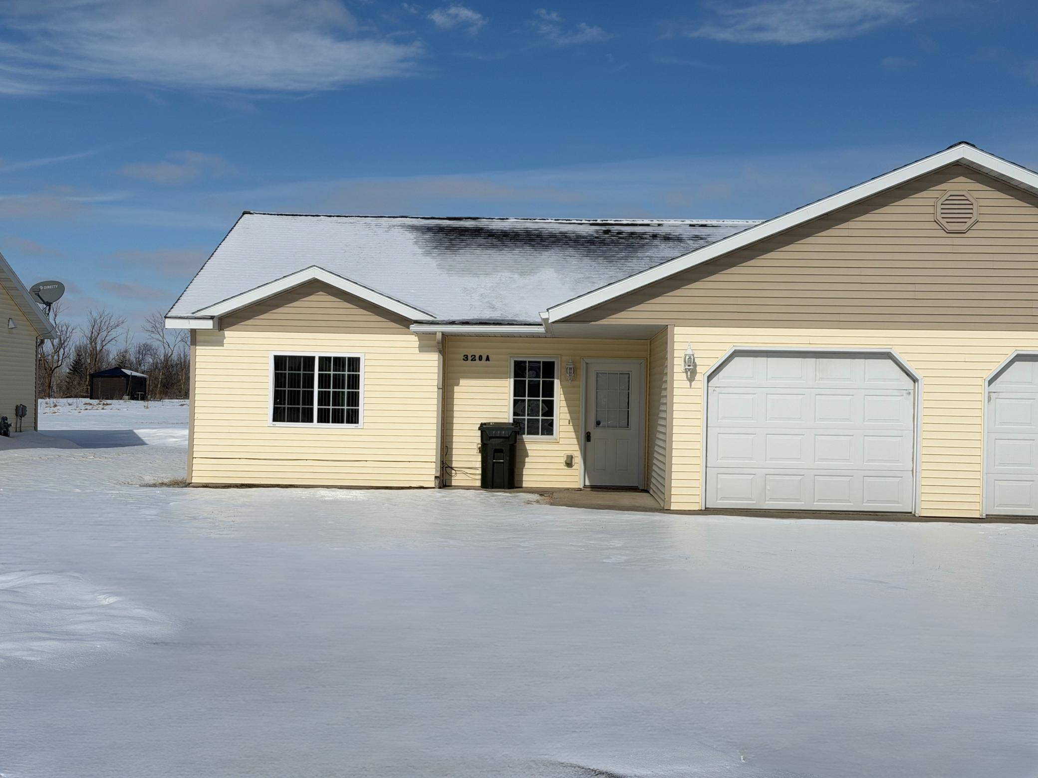 2005 twin home for sale at 320A 2nd Street NE in Bertha, MN — 2 bed, 1 bath