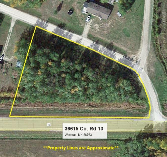 land for sale at 36615 County Road 13 in Warroad, MN