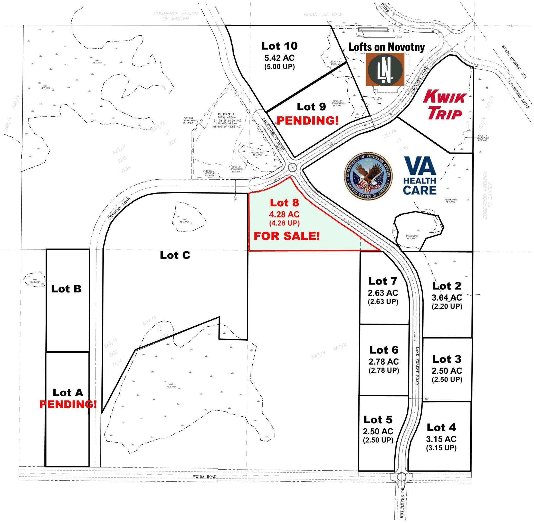 land for sale at Lot 9 Novotny Road in Baxter, MN (photo 2 of 3)