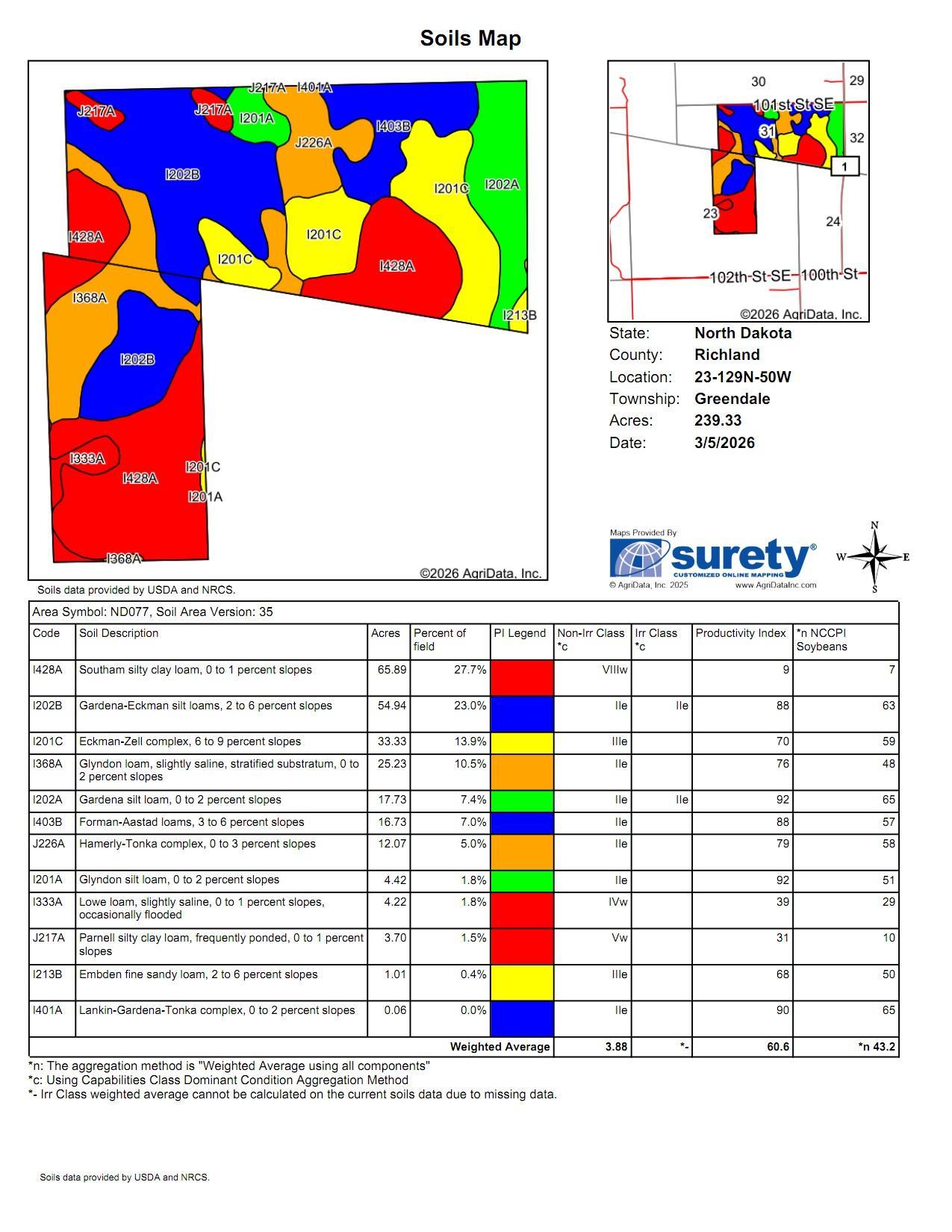 land for sale at TBD County Road 1 in Hankinson, ND (photo 4 of 54)