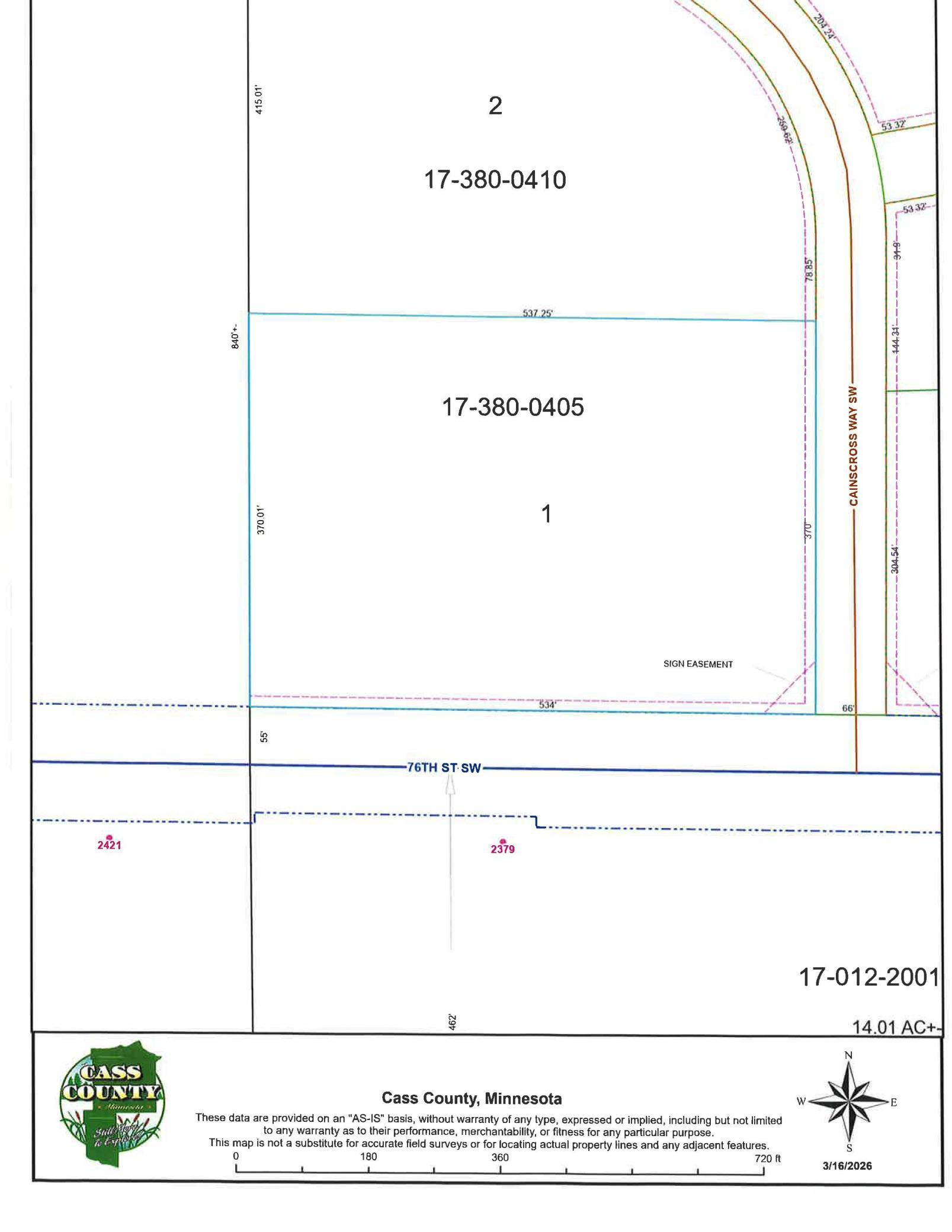 land for sale at TBD Caincross Way SW in Pequot Lakes, MN (photo 2 of 9)
