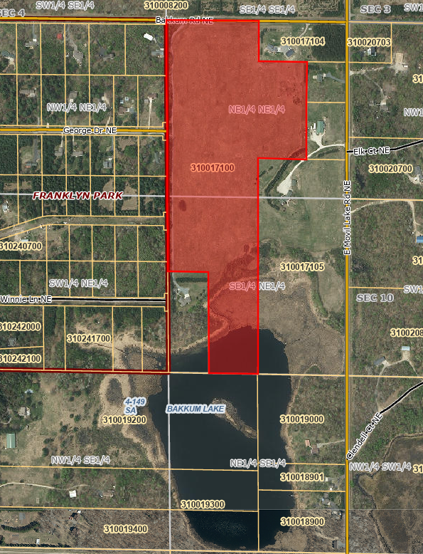 land for sale at TBD Bakkum Road NE in Bemidji, MN