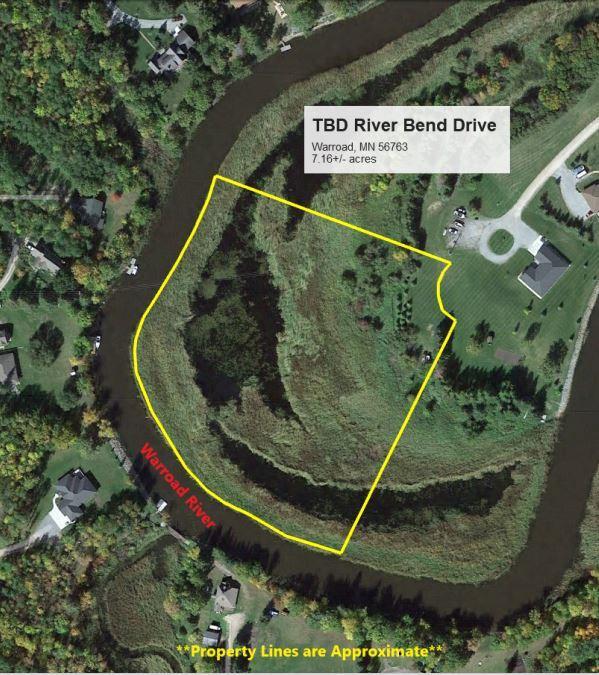 land for sale at 000 Riverbend Drive in Warroad, MN