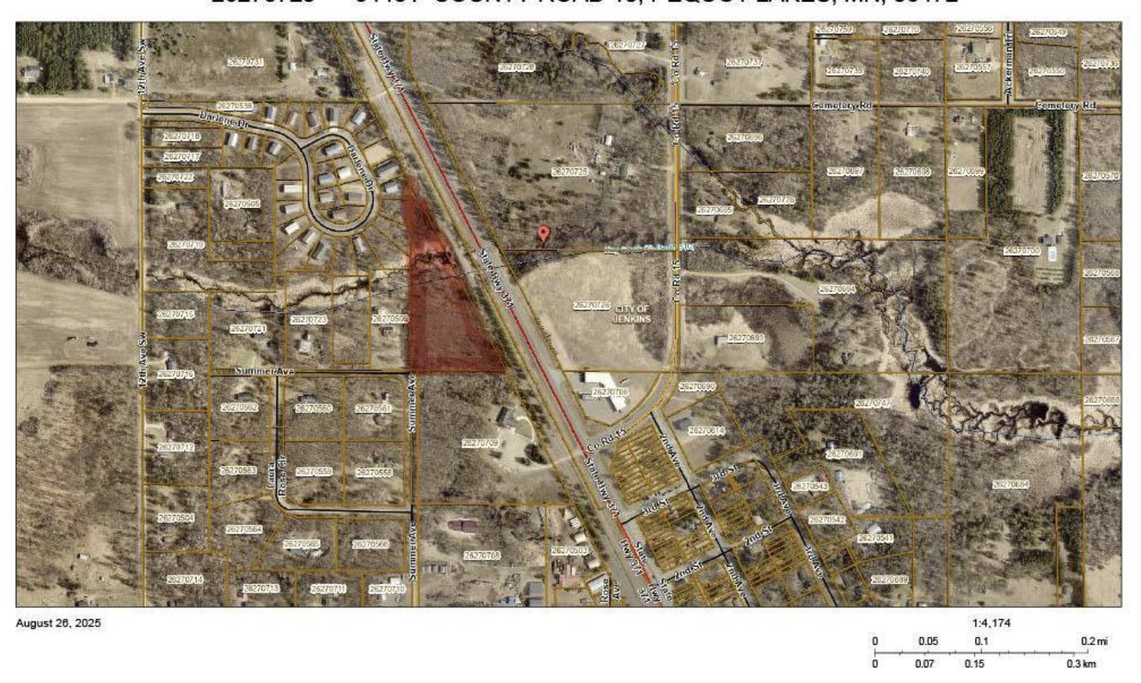 land for sale at TBD Hwy 371 in Jenkins, MN (photo 2 of 2)