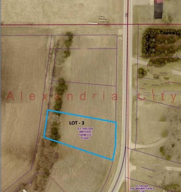 land for sale at 1XXX Rosewood Lane SE in Alexandria, MN