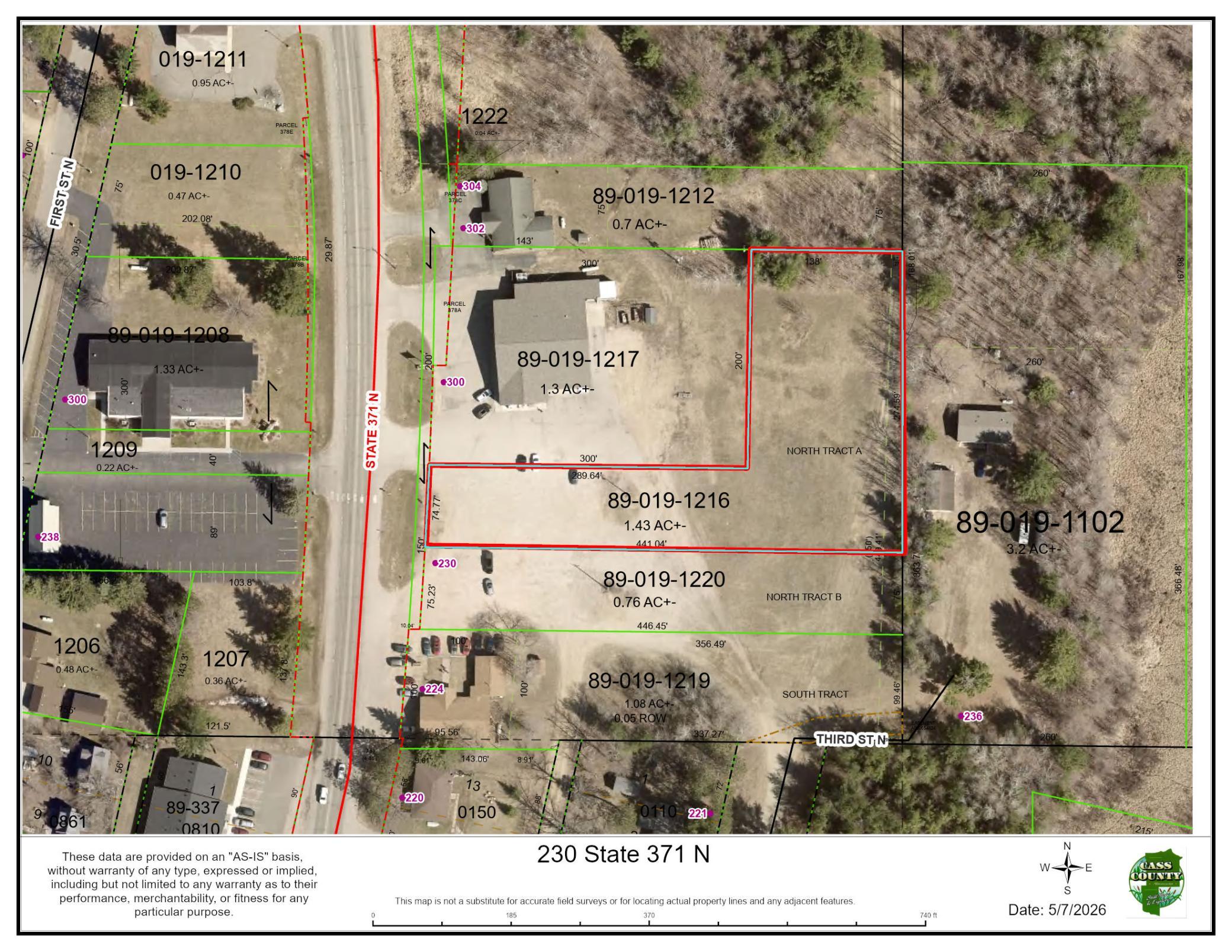 land for sale at 230 State 371 N in Hackensack, MN