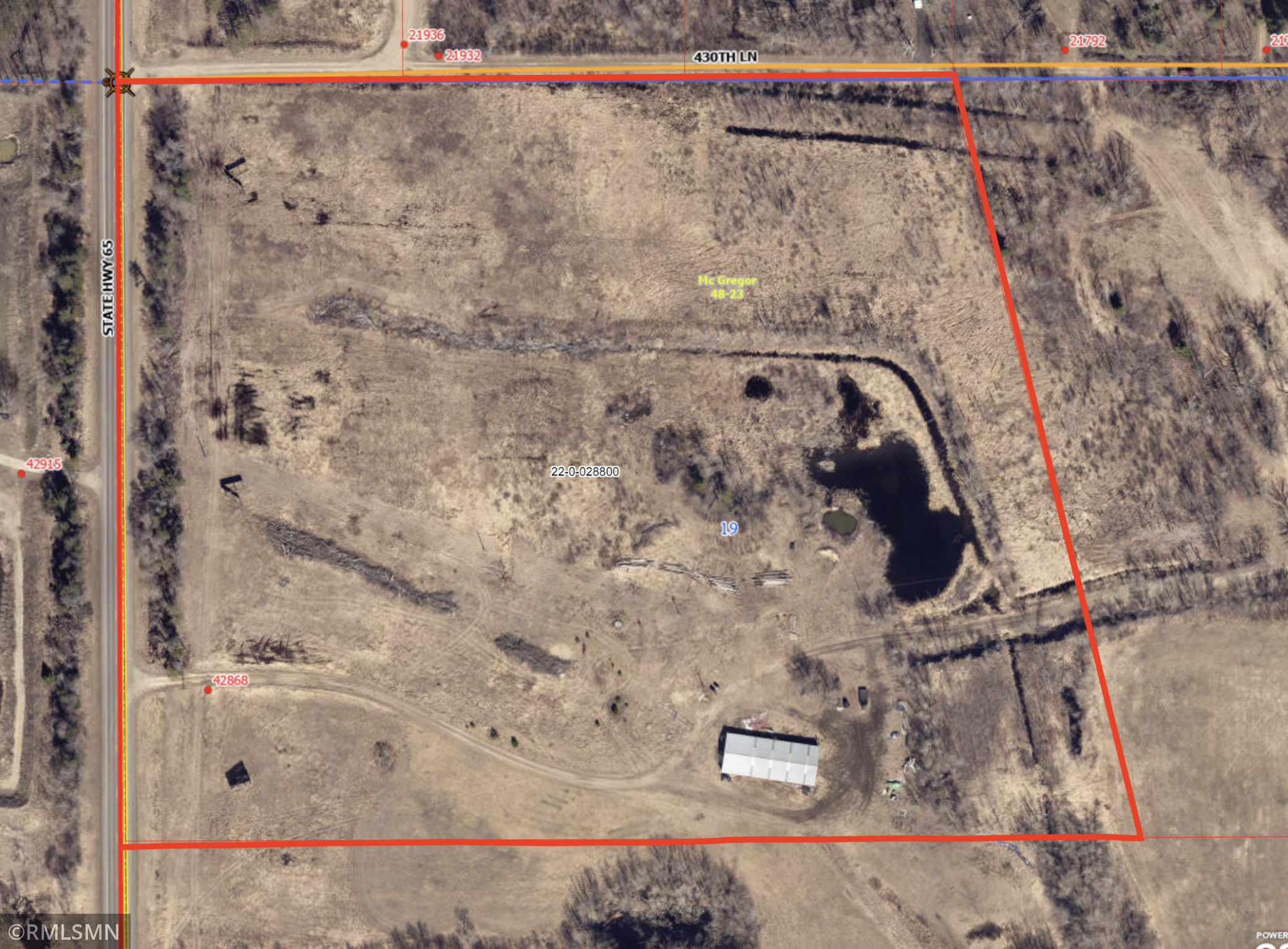 land for sale at 42868 State Highway 65 in McGregor, MN (photo 2 of 10)