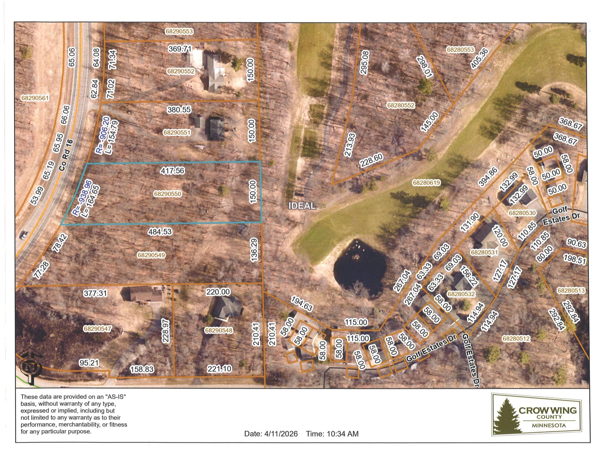 land for sale at TBD County Road 16 in Pequot Lakes, MN
