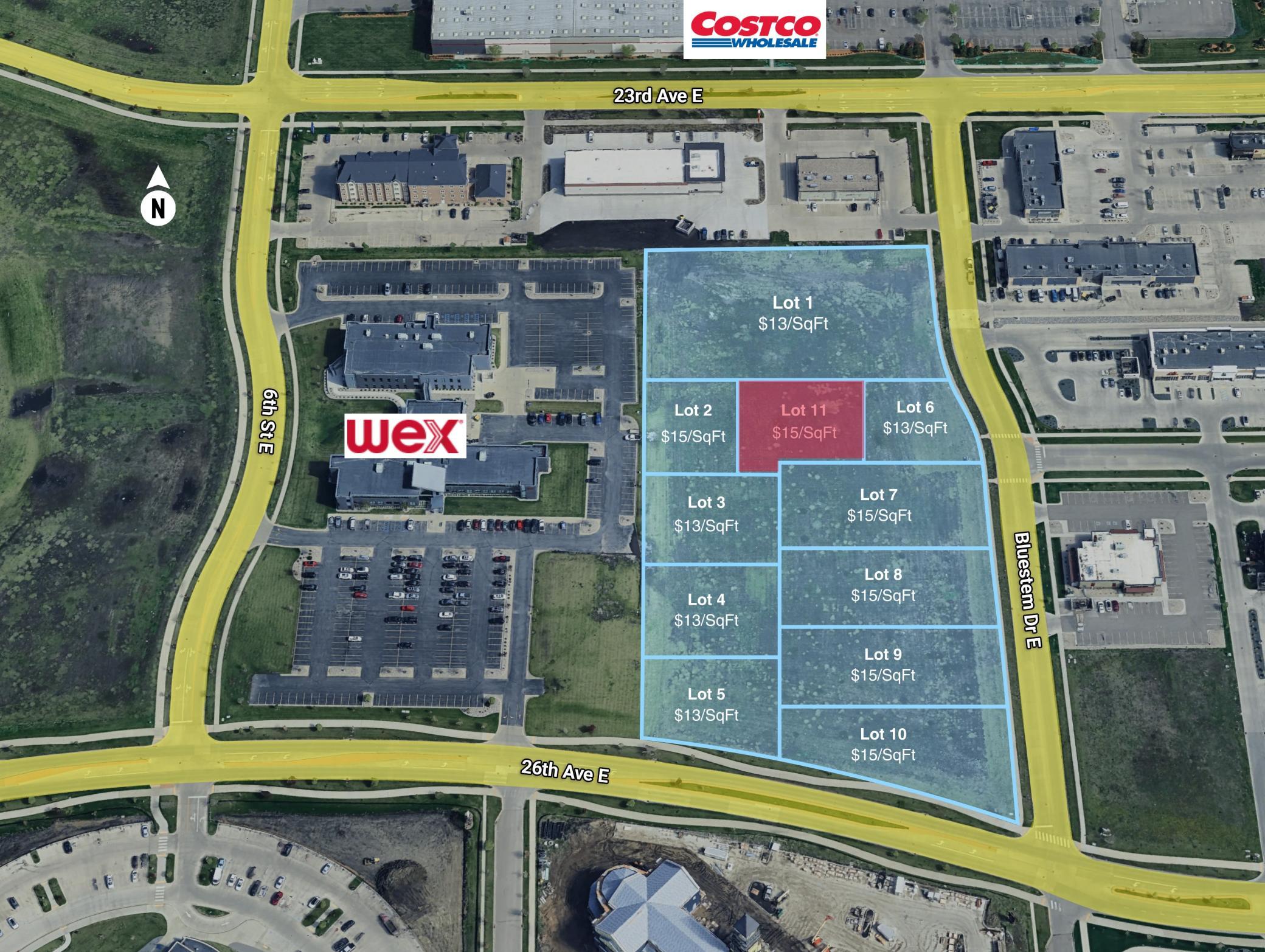 land for sale at 2420 Summit Way E in West Fargo, ND