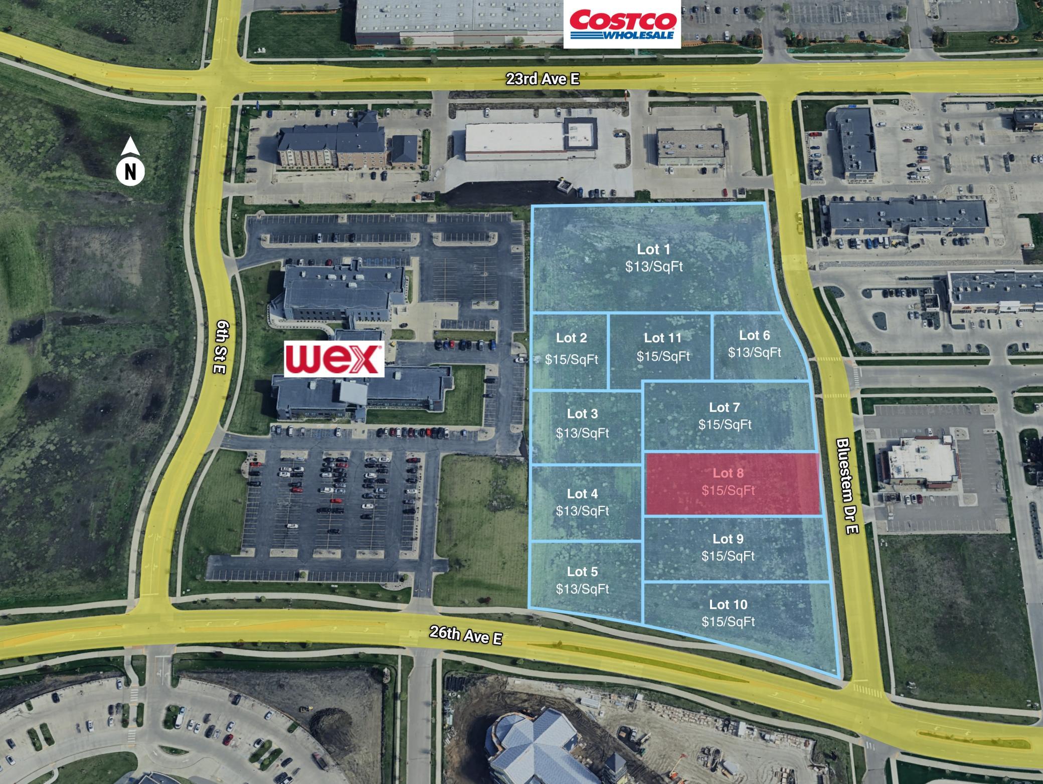 land for sale at 2475 Summit Way E in West Fargo, ND