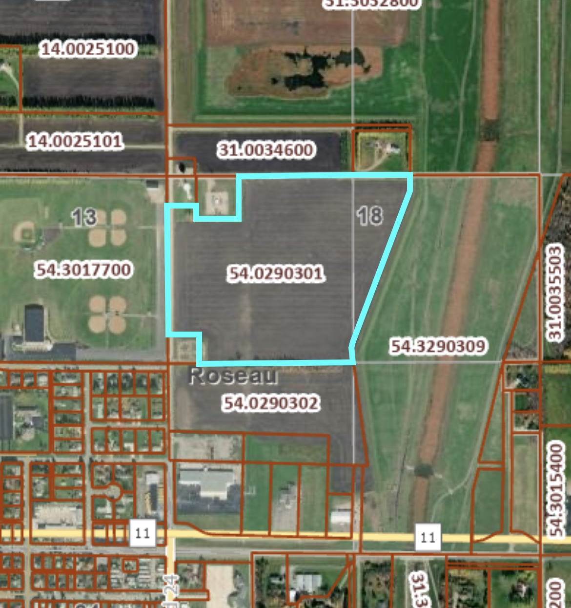 land for sale at TBD 11th Ave NE in Roseau, MN