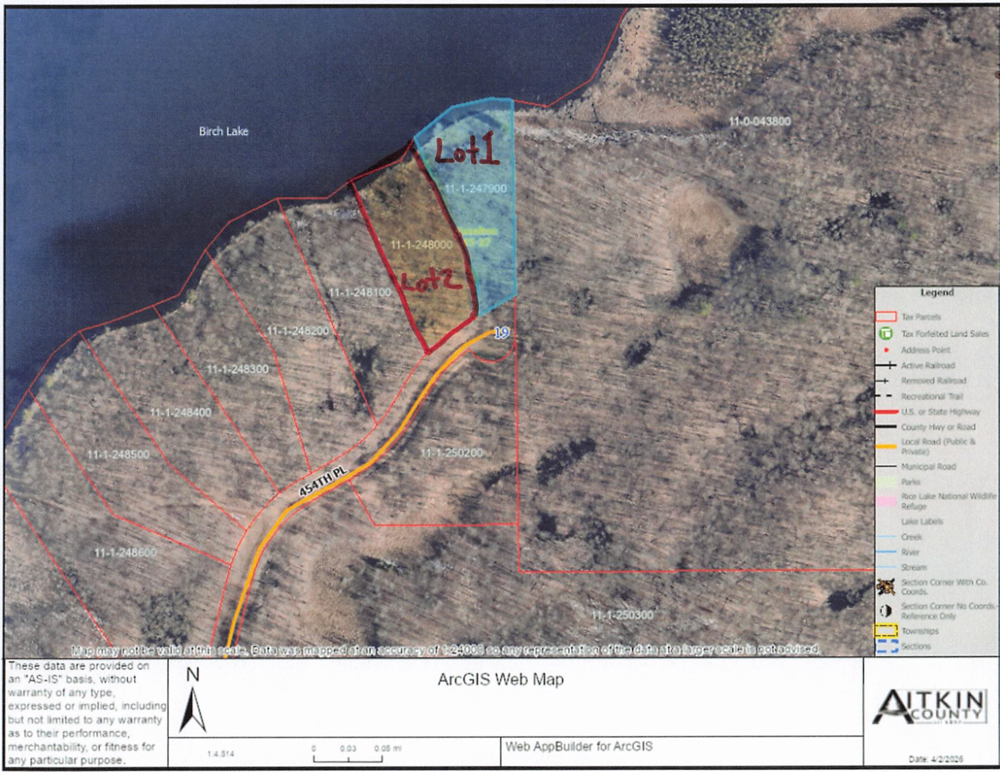 land for sale at Lot 2 454th Place in Aitkin, MN