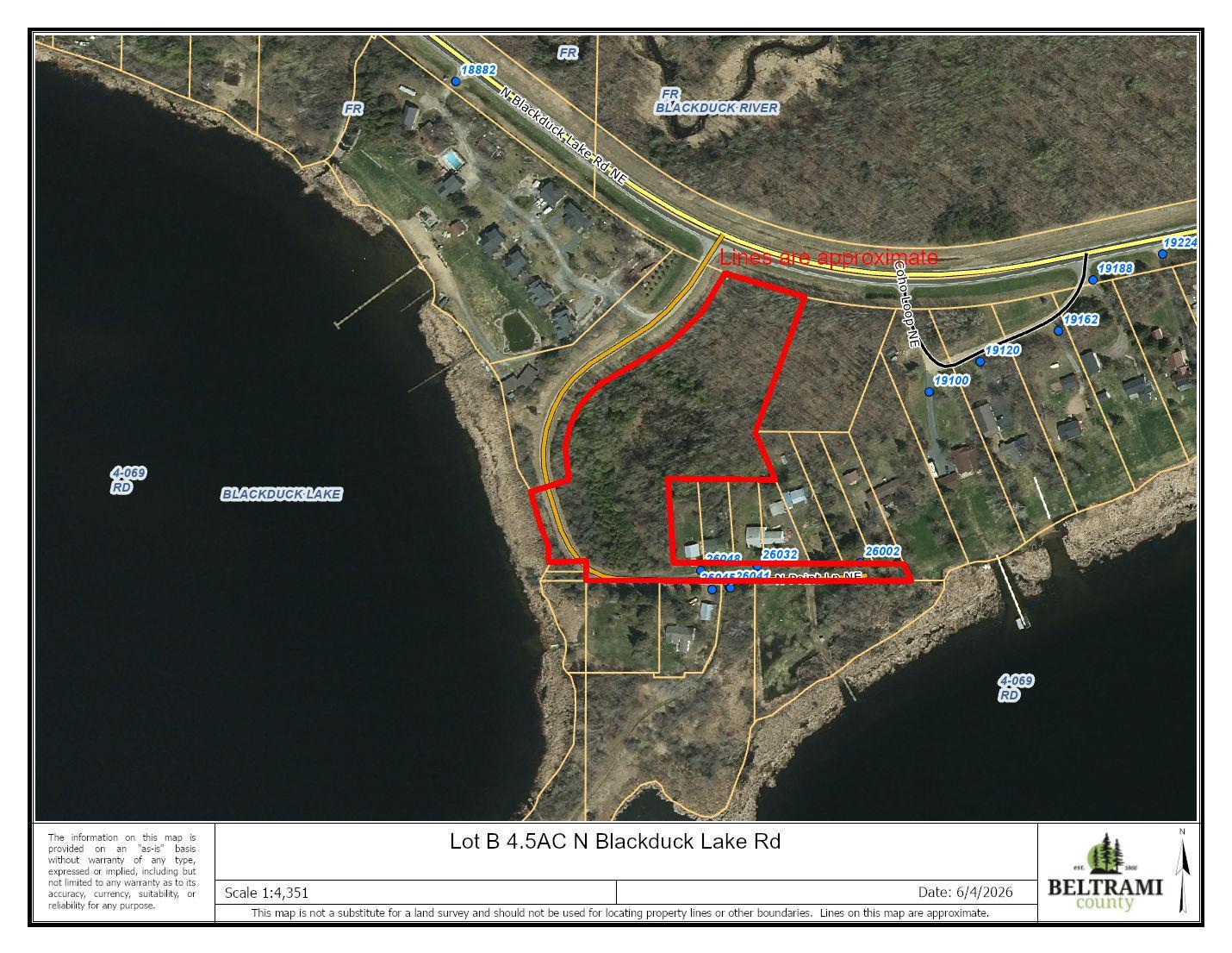 Lot B 4.5AC N Blackduck Lake Road NE, Hines MN 56647 - Photo 2 of 4