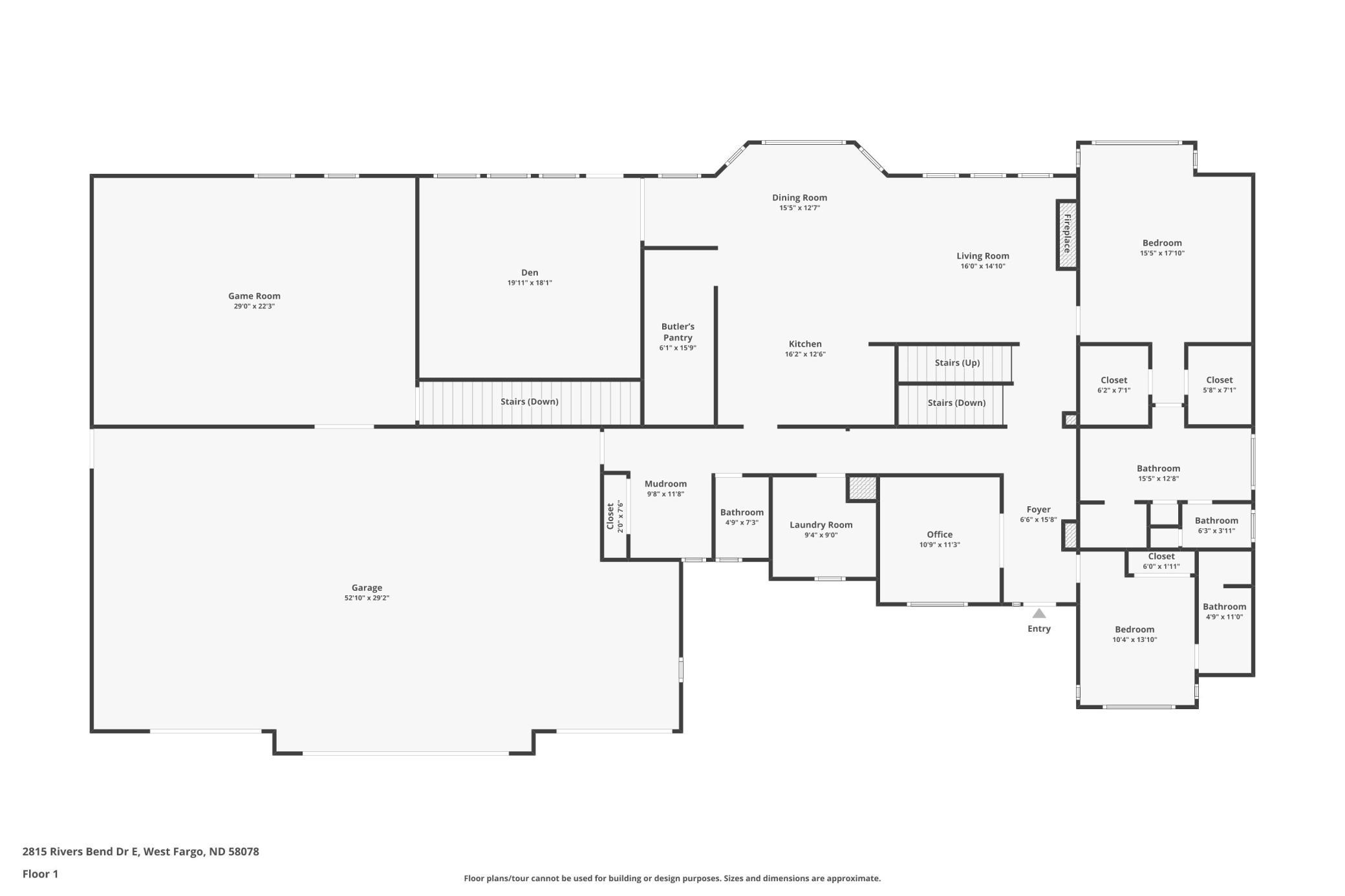 2021 single family home for sale at 2815 Rivers Bend Drive E in West Fargo, ND — 6 bed, 6 bath (photo 93 of 95)