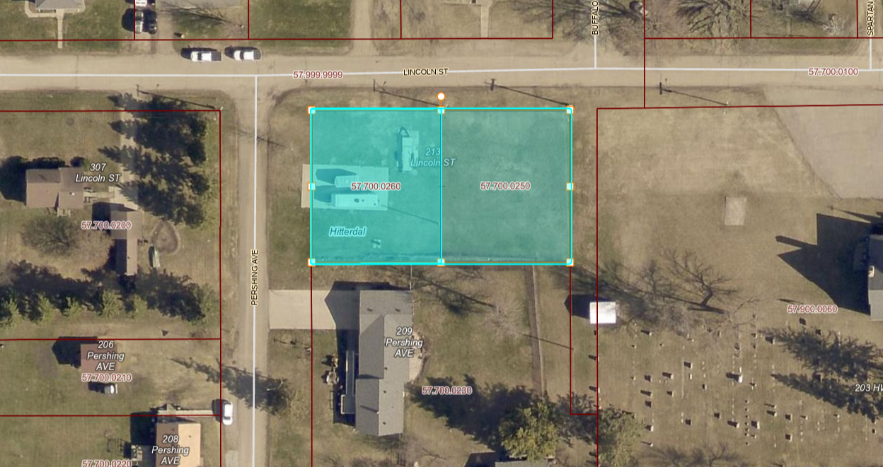 land for sale at 213 Lincoln Street in Hitterdal, MN