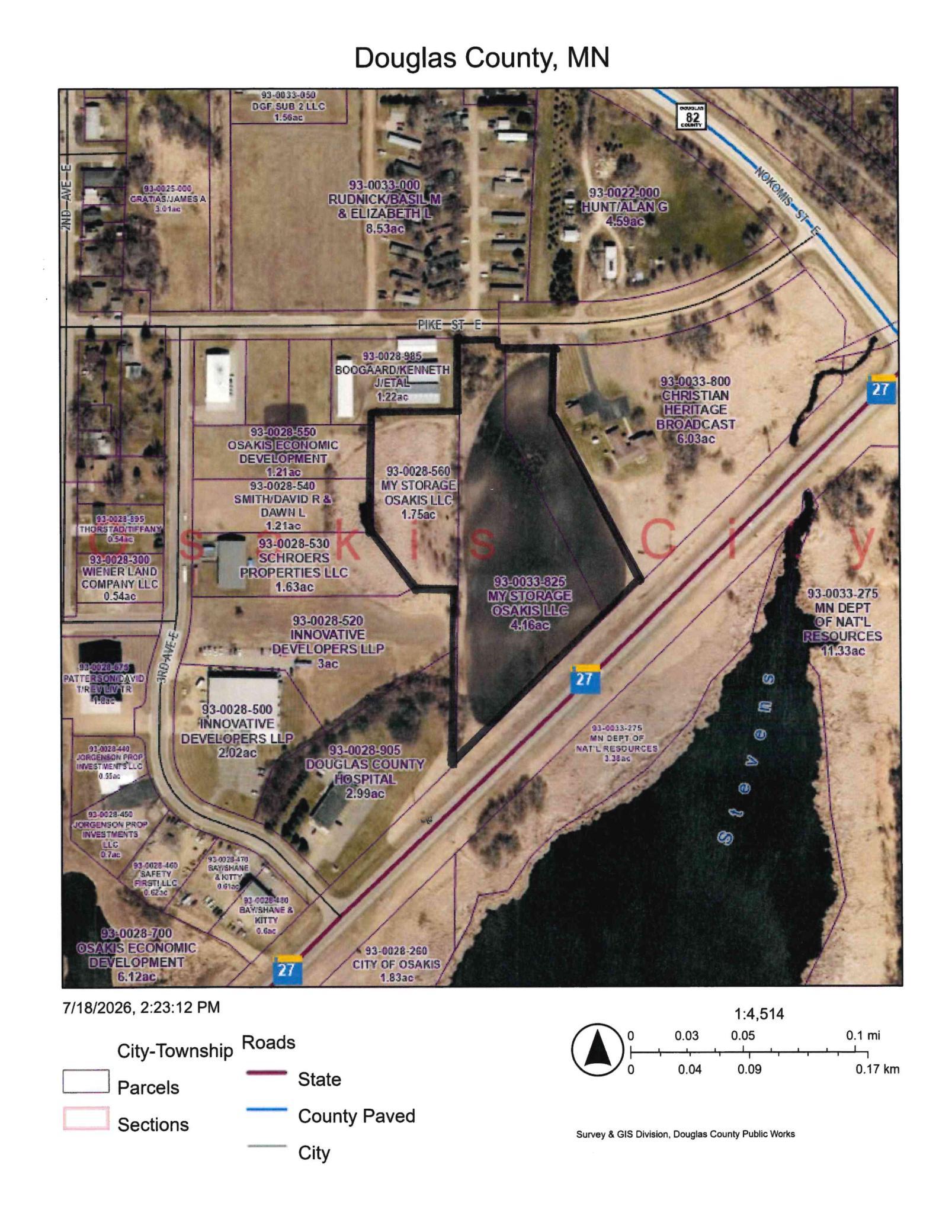 land for sale at 398 E Pike Street in Osakis, MN (photo 2 of 8)