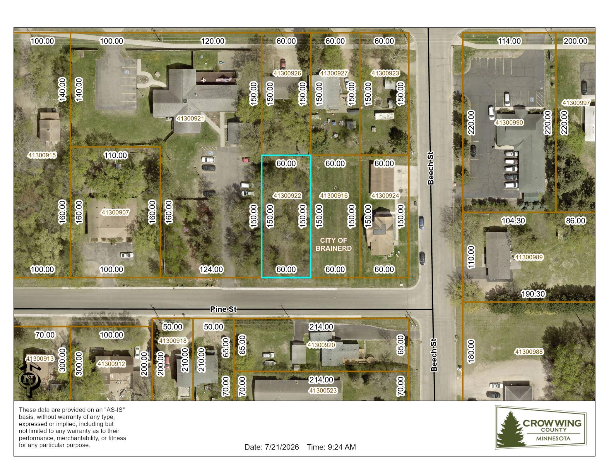 land for sale at Lot 15 Pine Street in Brainerd, MN (photo 4 of 4)