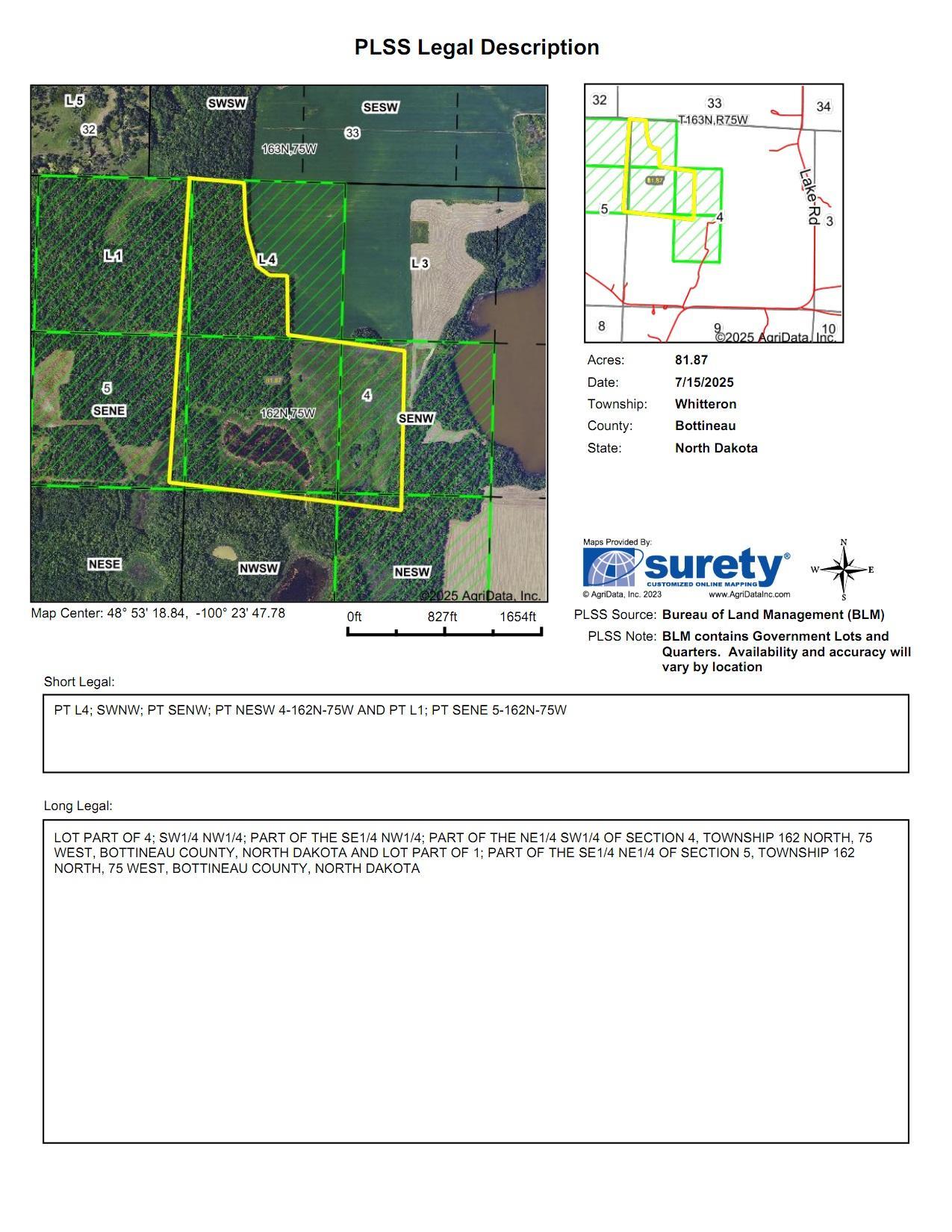 land for sale at TBD Lake Road in Bottineau, ND (photo 11 of 74)