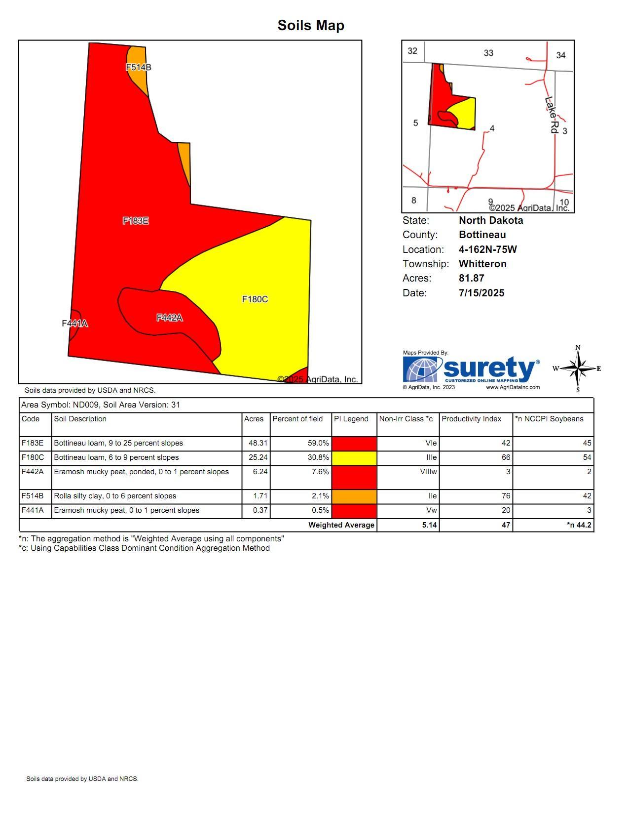 land for sale at TBD Lake Road in Bottineau, ND (photo 12 of 74)