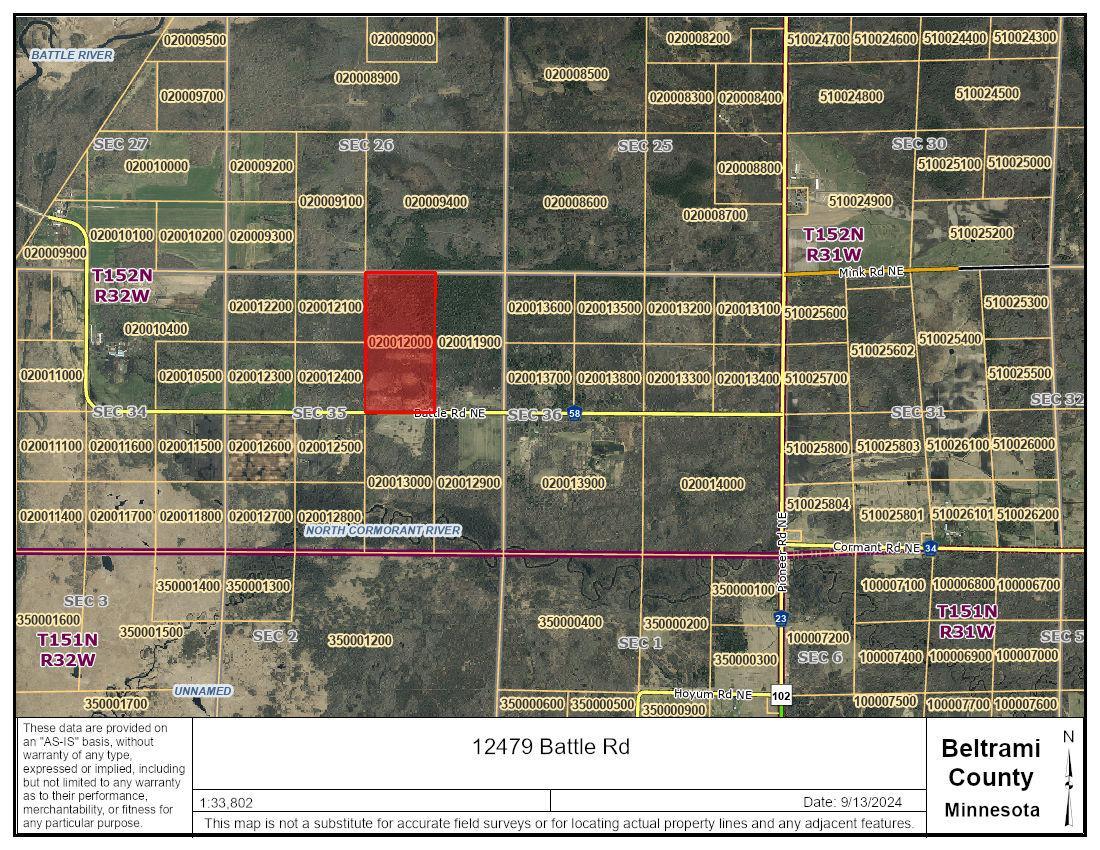 land for sale at 12479 Battle Road NE in Blackduck, MN (photo 2 of 37)