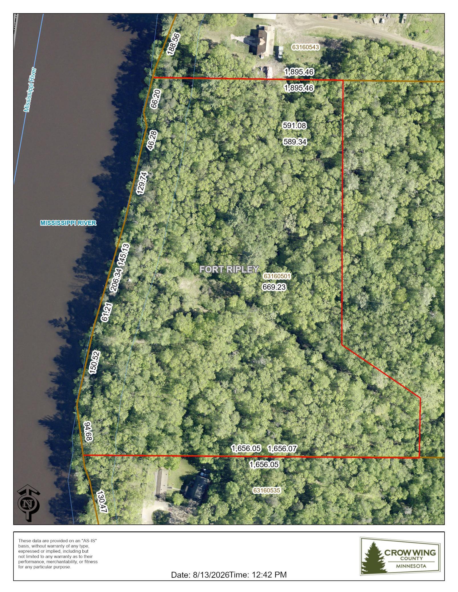 1997 land for sale at 8 Acres Mississippi River Front TBD Bedow Road in Fort Ripley, MN (photo 13 of 25)