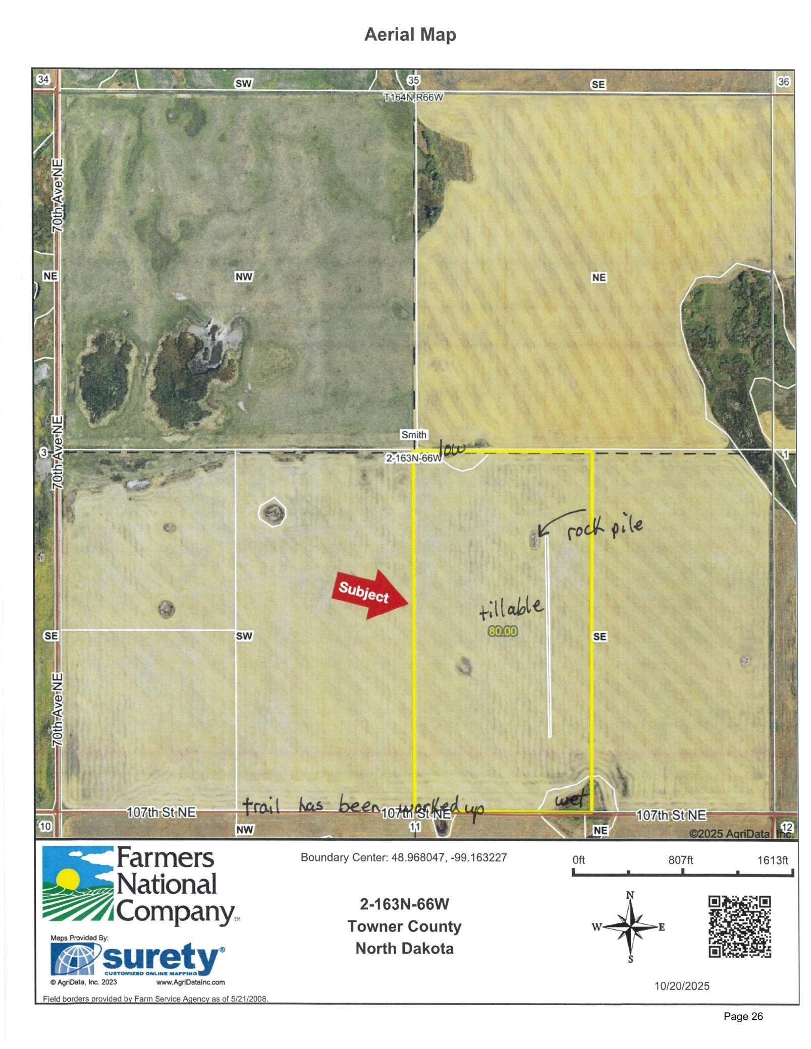 land for sale at TBD TBD in Sarles, ND (photo 3 of 8)