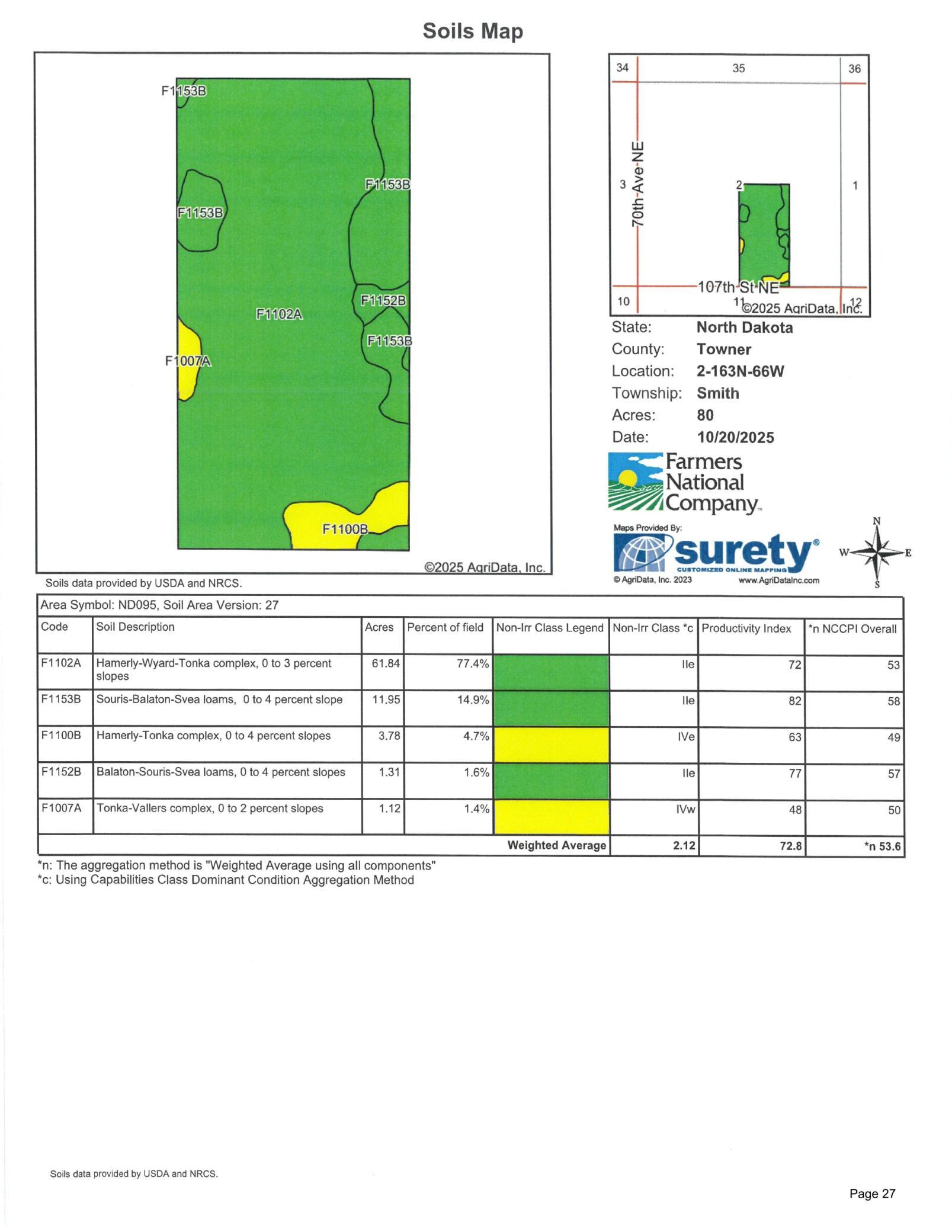 land for sale at TBD TBD in Sarles, ND (photo 5 of 8)