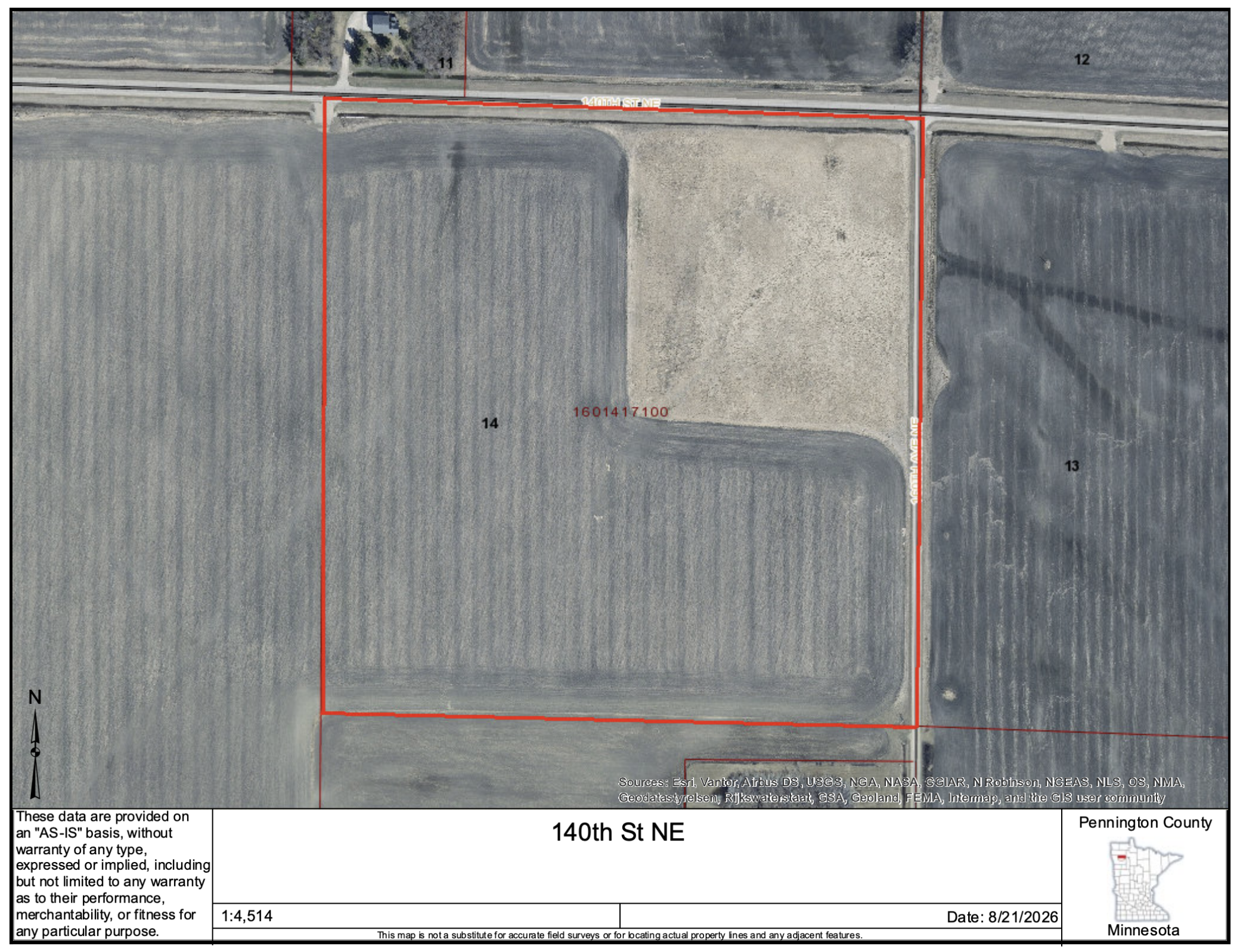 land for sale at TBD 140th St. NE in Thief River Falls, MN (photo 4 of 4)
