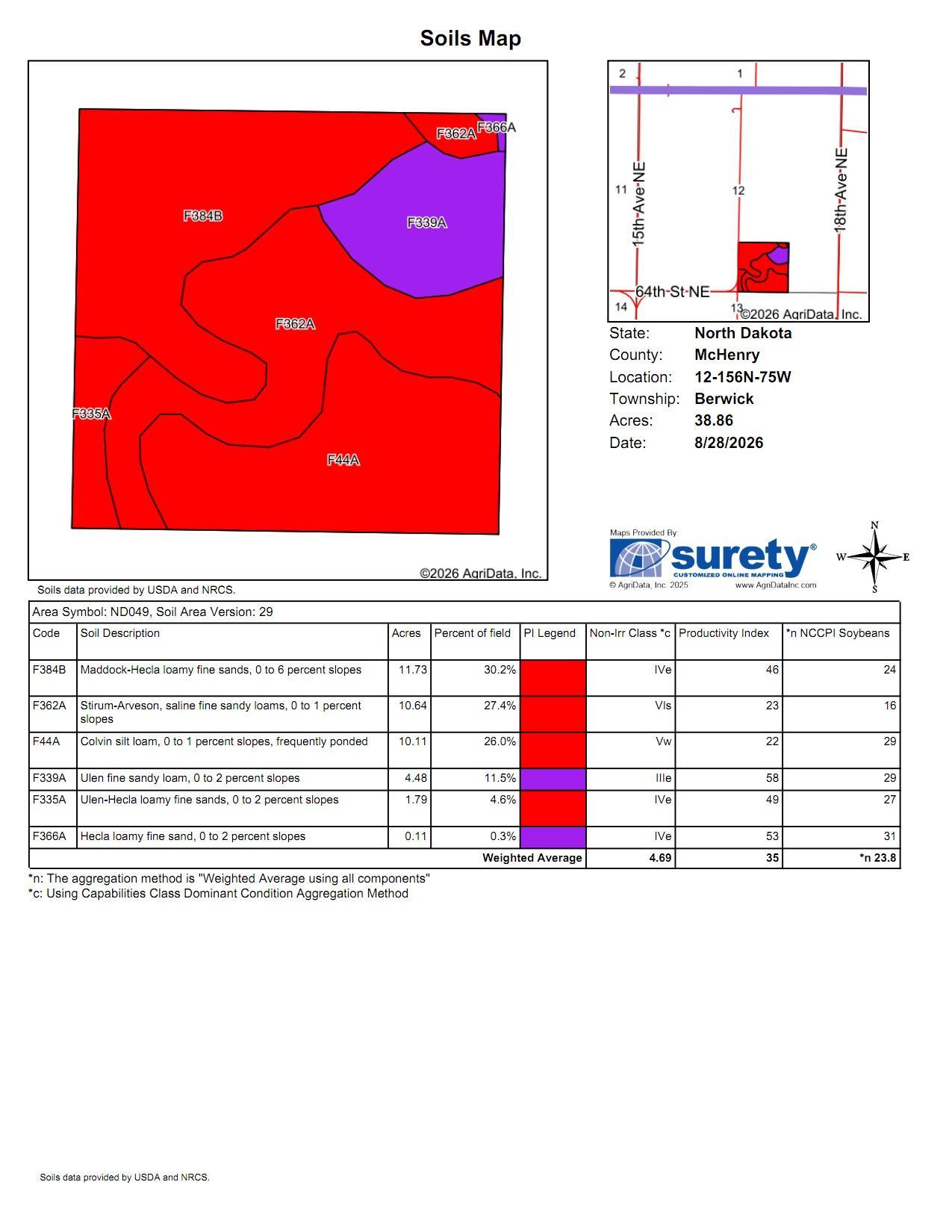 land for sale at TBD Berwick Lane Lot 5 in Berwick, ND (photo 3 of 22)